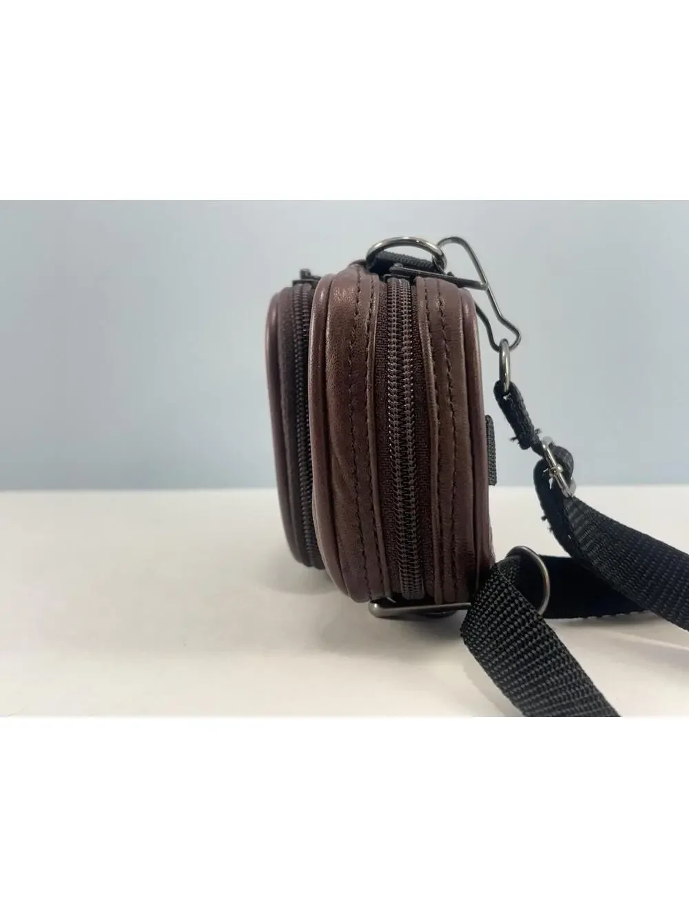 Vintage Brown Leather Camera Case 4